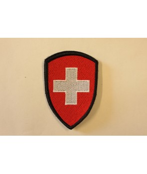 Wappen Schweize farbe (Stickerei+Klett)