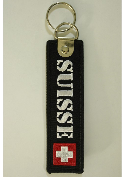 porte clef suisse noir